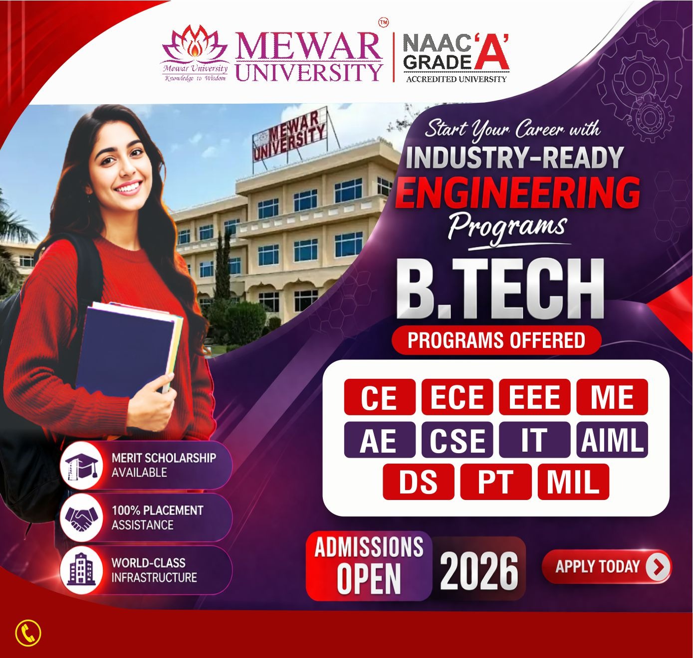 Mewar University - Admission Open